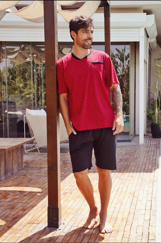 Summer Men Short Cotton Pajama