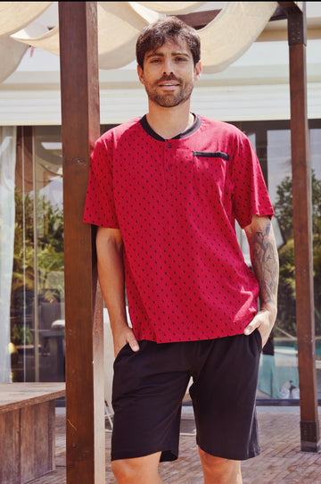 Summer Men Short Cotton Pajama