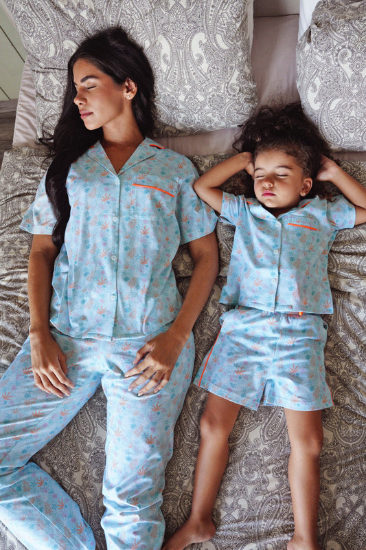 Under The Sea Mummy and Daughter Cotton Pj