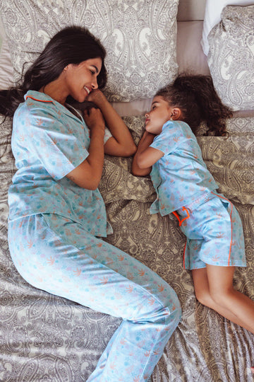 Under The Sea Mummy and Daughter Cotton Pj