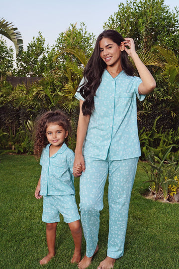 Sunflower mummy and daughter cotton pj