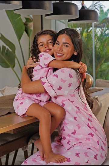 Butterfly Mummy and Daughter Cotton PJ